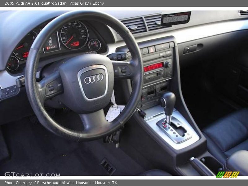 Atlas Gray / Ebony 2005 Audi A4 2.0T quattro Sedan