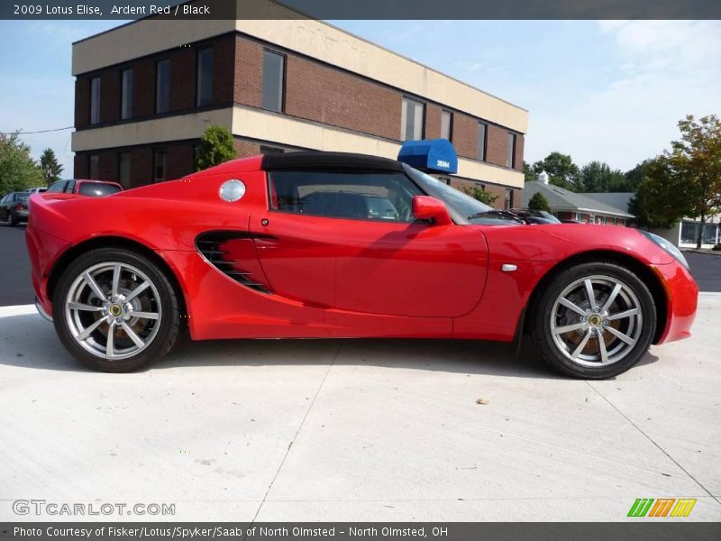 Ardent Red / Black 2009 Lotus Elise