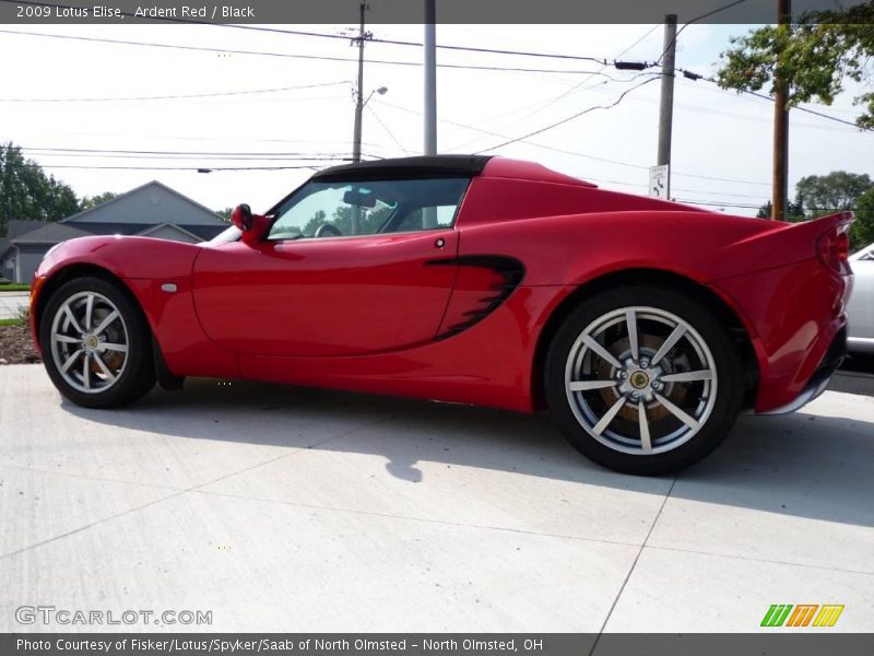 Ardent Red / Black 2009 Lotus Elise