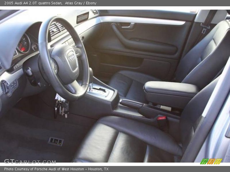 Atlas Gray / Ebony 2005 Audi A4 2.0T quattro Sedan