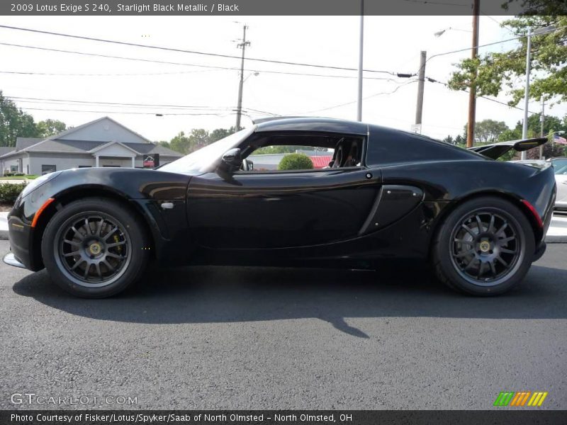 Starlight Black Metallic / Black 2009 Lotus Exige S 240
