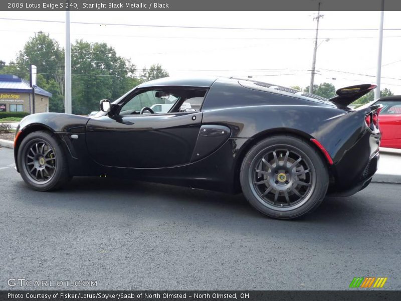 Starlight Black Metallic / Black 2009 Lotus Exige S 240