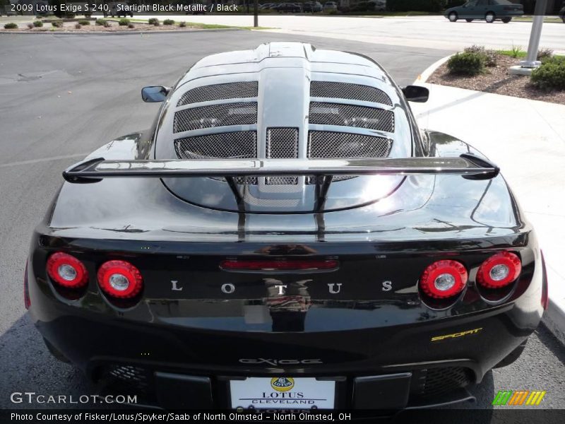 Starlight Black Metallic / Black 2009 Lotus Exige S 240