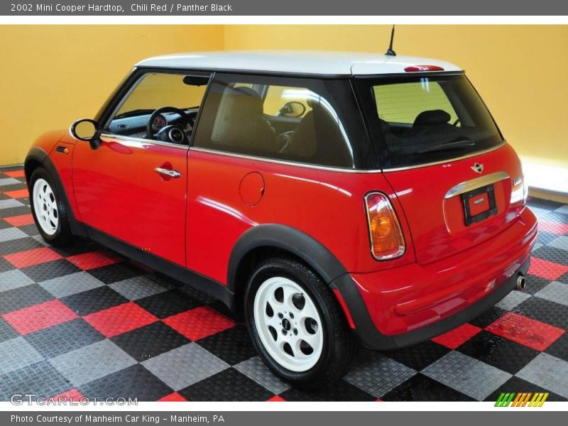 Chili Red / Panther Black 2002 Mini Cooper Hardtop