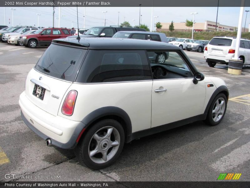 Pepper White / Panther Black 2002 Mini Cooper Hardtop