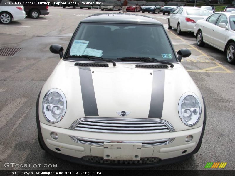 Pepper White / Panther Black 2002 Mini Cooper Hardtop