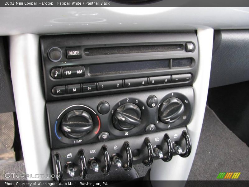 Pepper White / Panther Black 2002 Mini Cooper Hardtop