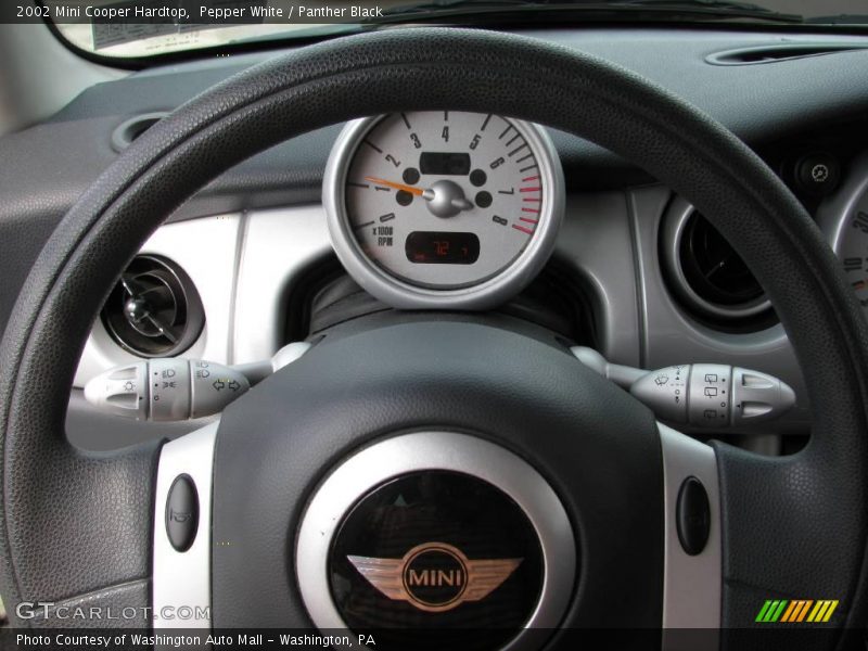 Pepper White / Panther Black 2002 Mini Cooper Hardtop