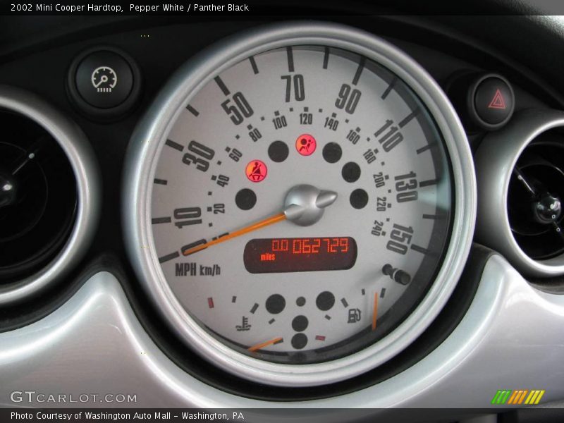Pepper White / Panther Black 2002 Mini Cooper Hardtop