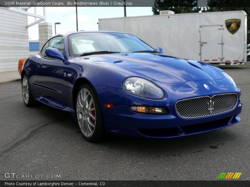 Blu Mediterraneo (Blue) / Gray/Gray 2006 Maserati GranSport Coupe