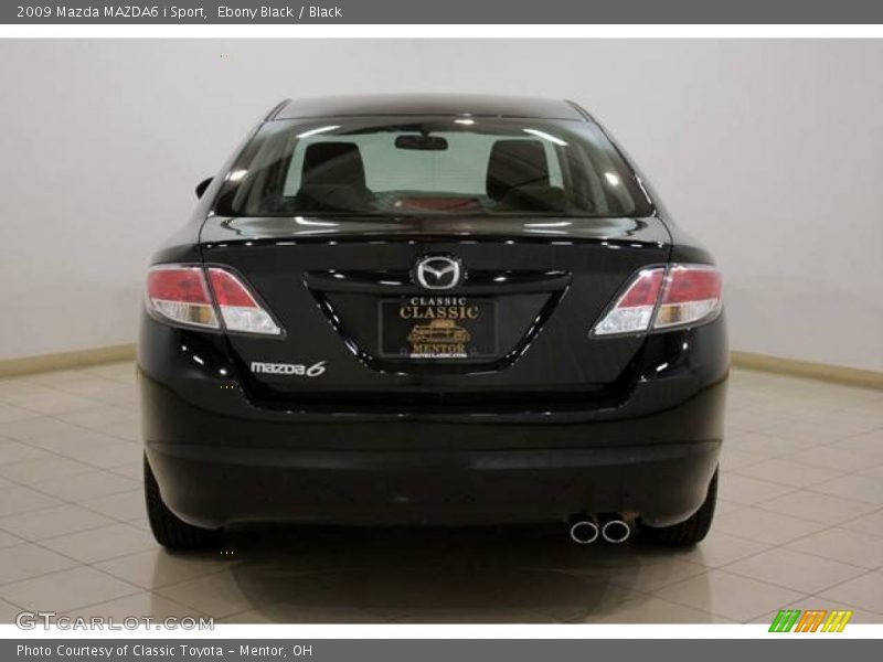 Ebony Black / Black 2009 Mazda MAZDA6 i Sport