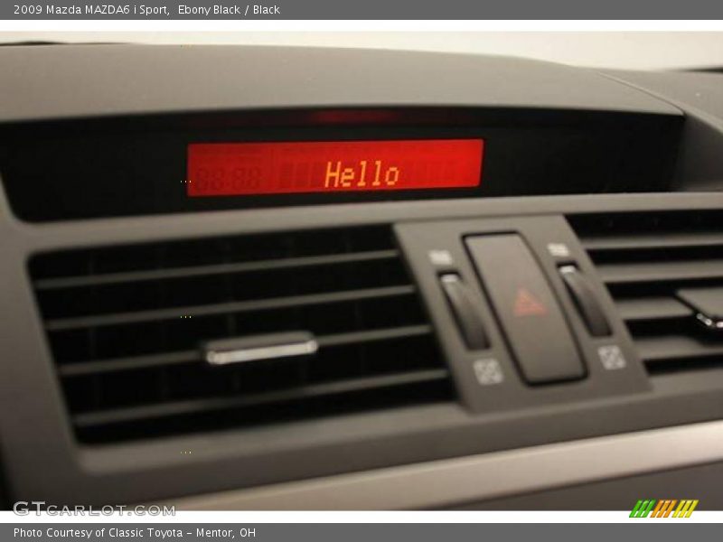 Ebony Black / Black 2009 Mazda MAZDA6 i Sport