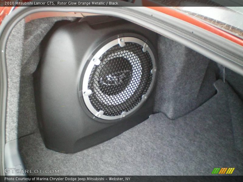 Rotor Glow Orange Metallic / Black 2010 Mitsubishi Lancer GTS