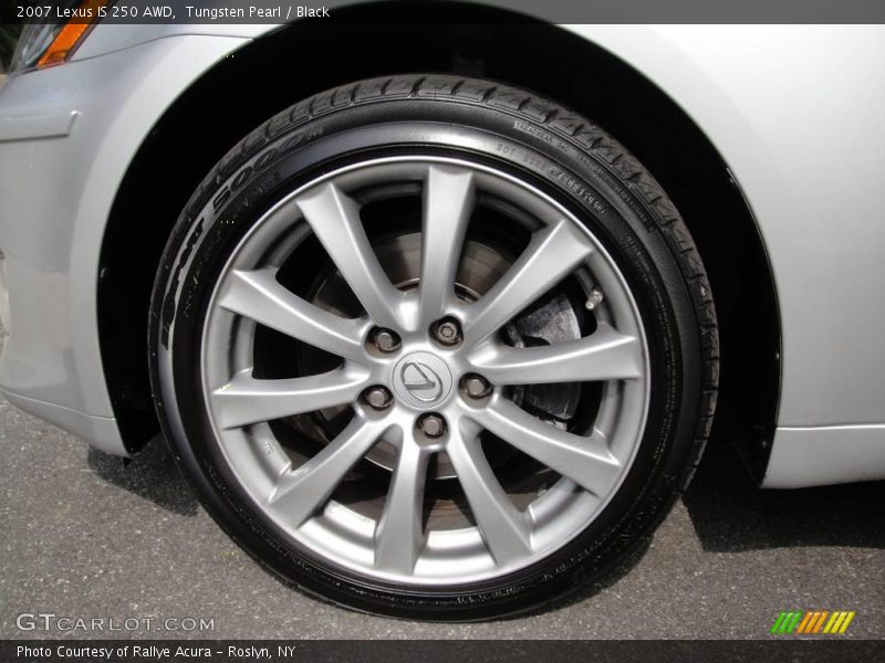 Tungsten Pearl / Black 2007 Lexus IS 250 AWD