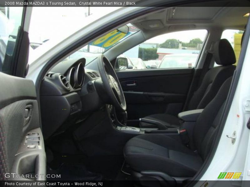 Crystal White Pearl Mica / Black 2008 Mazda MAZDA3 s Touring Sedan