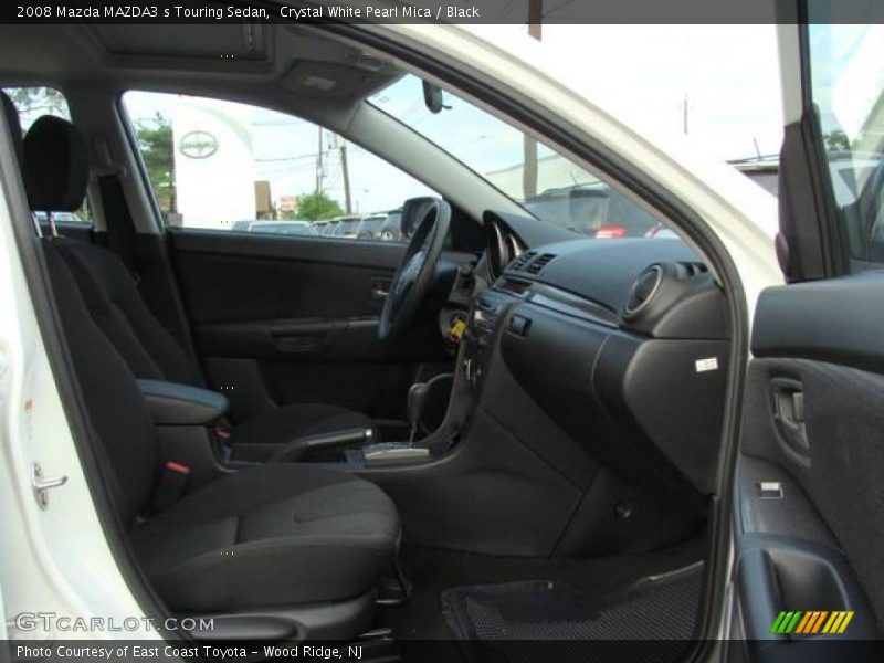 Crystal White Pearl Mica / Black 2008 Mazda MAZDA3 s Touring Sedan