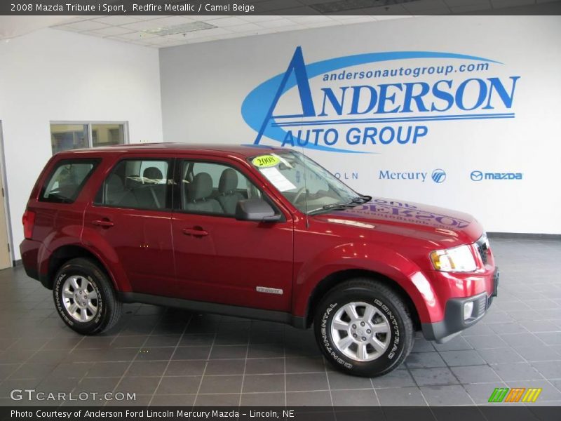 Redfire Metallic / Camel Beige 2008 Mazda Tribute i Sport