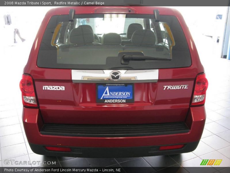 Redfire Metallic / Camel Beige 2008 Mazda Tribute i Sport
