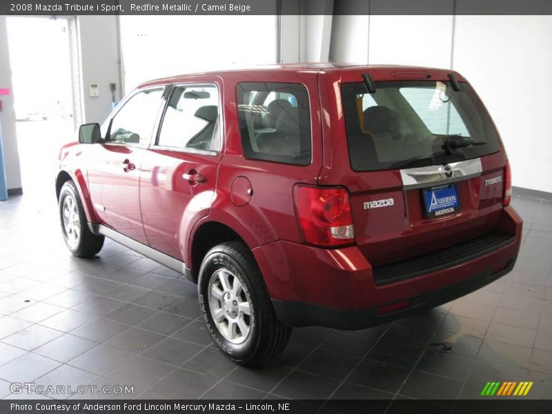 Redfire Metallic / Camel Beige 2008 Mazda Tribute i Sport