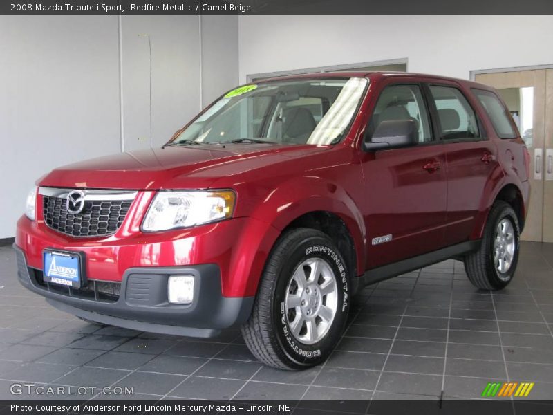 Redfire Metallic / Camel Beige 2008 Mazda Tribute i Sport