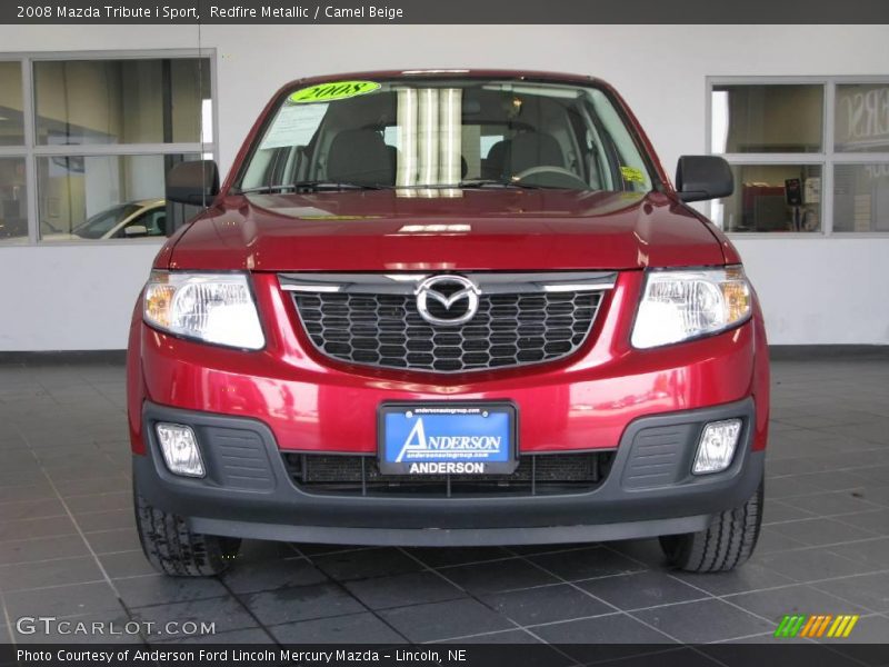 Redfire Metallic / Camel Beige 2008 Mazda Tribute i Sport