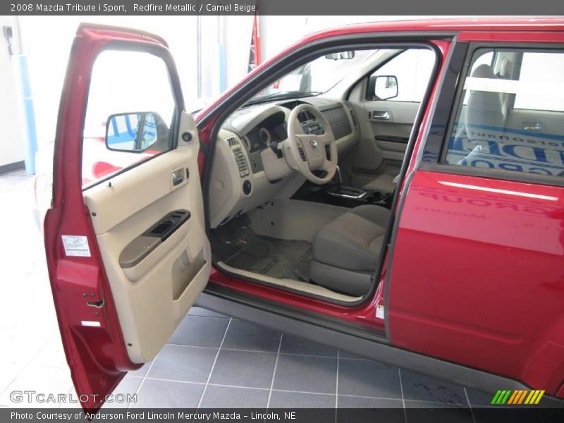 Redfire Metallic / Camel Beige 2008 Mazda Tribute i Sport