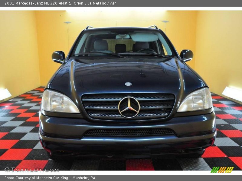 Orion Blue Metallic / Ash 2001 Mercedes-Benz ML 320 4Matic