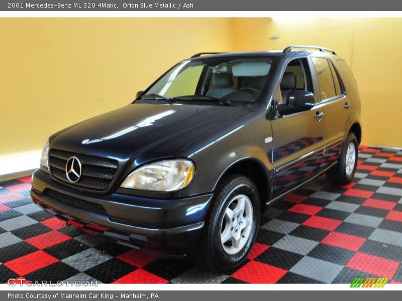 Orion Blue Metallic / Ash 2001 Mercedes-Benz ML 320 4Matic