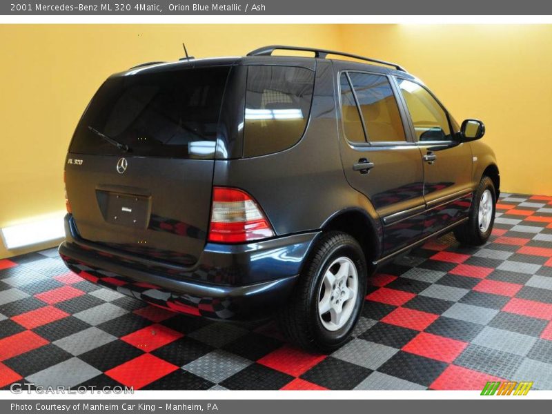 Orion Blue Metallic / Ash 2001 Mercedes-Benz ML 320 4Matic