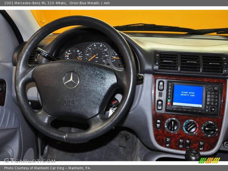 Orion Blue Metallic / Ash 2001 Mercedes-Benz ML 320 4Matic
