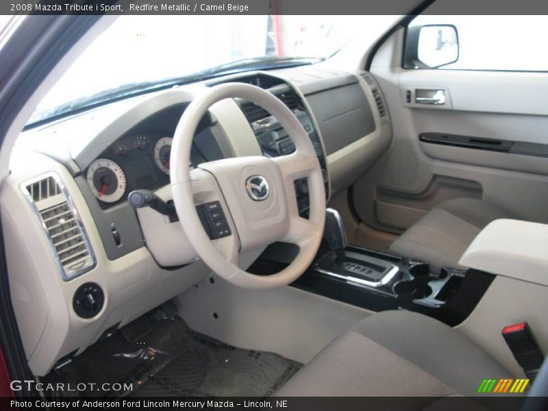 Redfire Metallic / Camel Beige 2008 Mazda Tribute i Sport