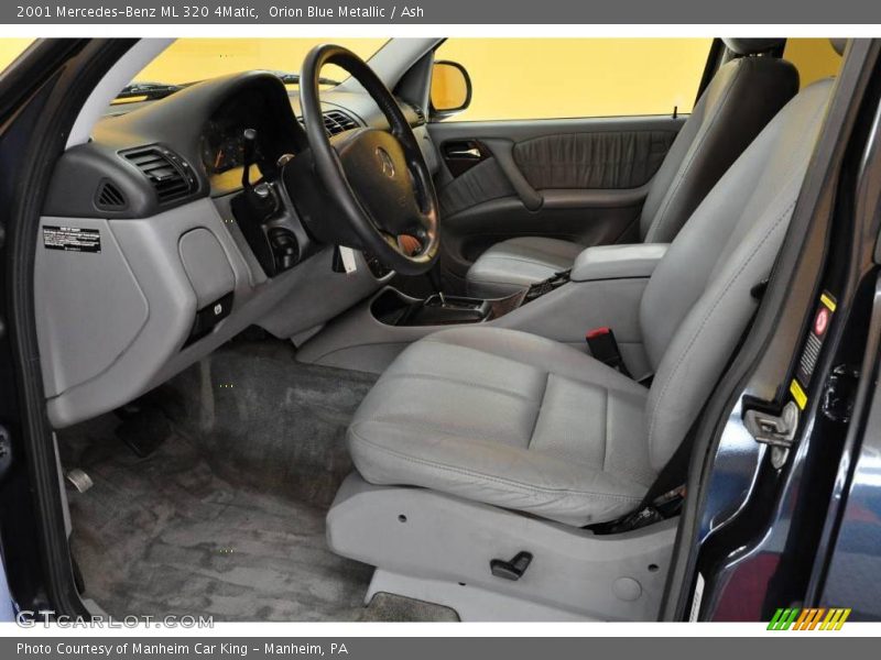 Orion Blue Metallic / Ash 2001 Mercedes-Benz ML 320 4Matic