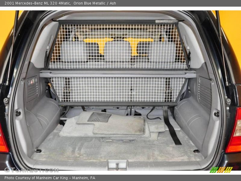 Orion Blue Metallic / Ash 2001 Mercedes-Benz ML 320 4Matic