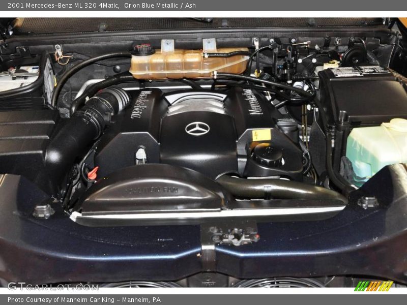 Orion Blue Metallic / Ash 2001 Mercedes-Benz ML 320 4Matic