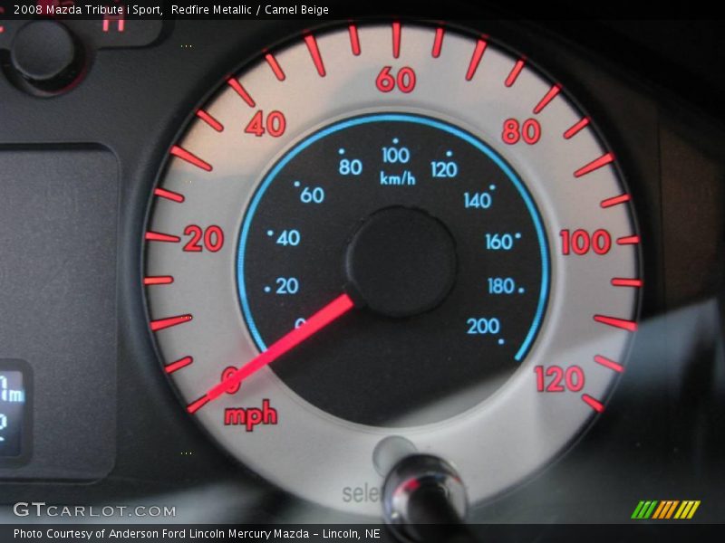 Redfire Metallic / Camel Beige 2008 Mazda Tribute i Sport