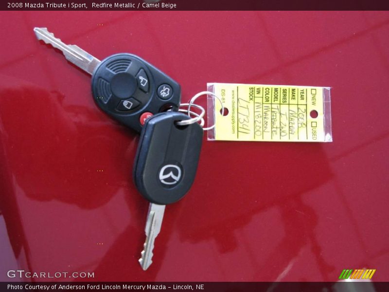 Redfire Metallic / Camel Beige 2008 Mazda Tribute i Sport