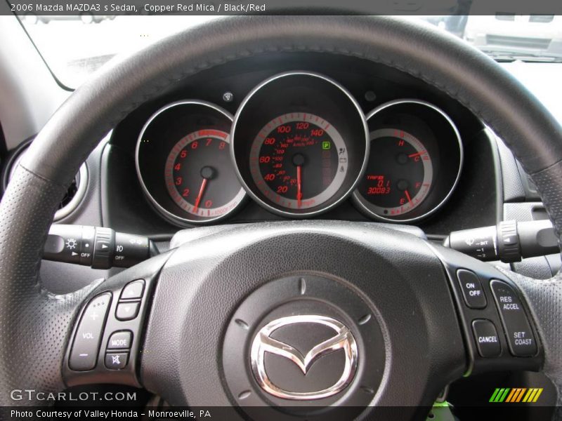Copper Red Mica / Black/Red 2006 Mazda MAZDA3 s Sedan