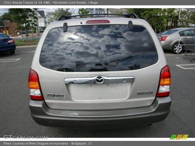 Parchment Gold Metallic / Beige 2001 Mazda Tribute LX V6 4WD