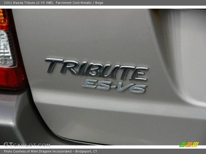 Parchment Gold Metallic / Beige 2001 Mazda Tribute LX V6 4WD