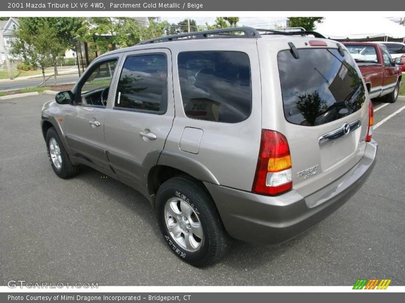 Parchment Gold Metallic / Beige 2001 Mazda Tribute LX V6 4WD