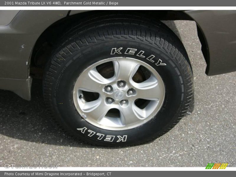 Parchment Gold Metallic / Beige 2001 Mazda Tribute LX V6 4WD