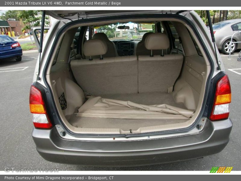 Parchment Gold Metallic / Beige 2001 Mazda Tribute LX V6 4WD