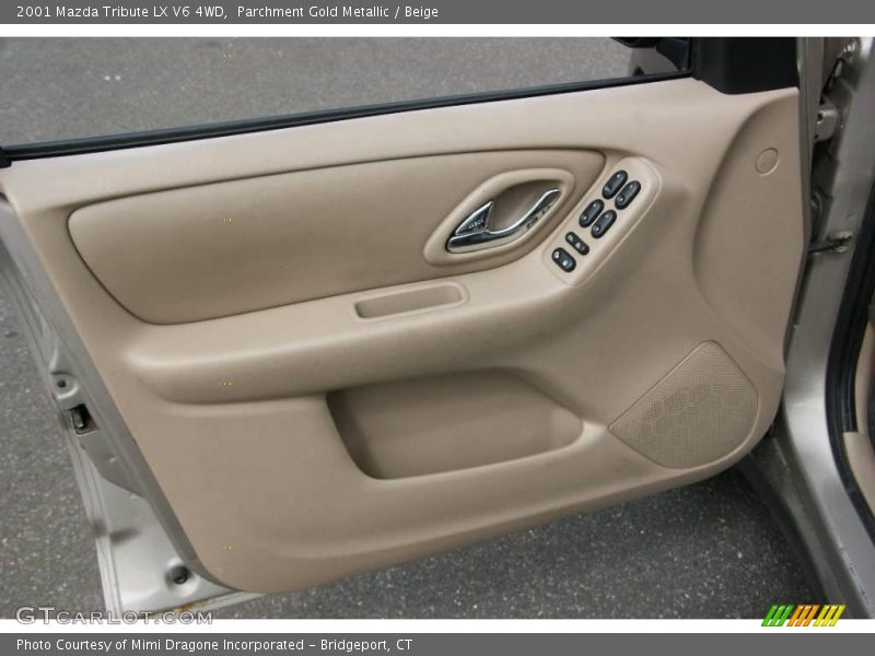 Parchment Gold Metallic / Beige 2001 Mazda Tribute LX V6 4WD