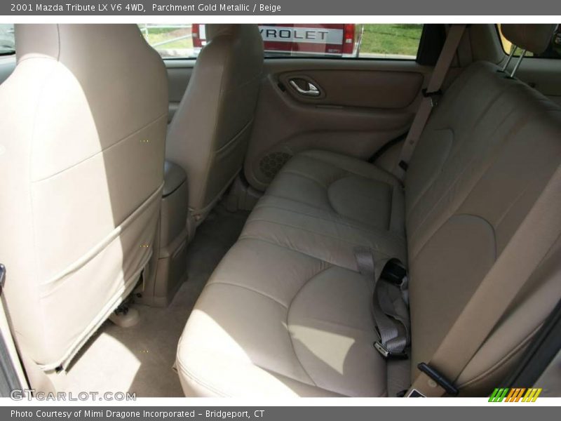 Parchment Gold Metallic / Beige 2001 Mazda Tribute LX V6 4WD