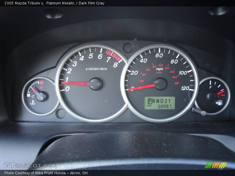 Platinum Metallic / Dark Flint Gray 2005 Mazda Tribute s