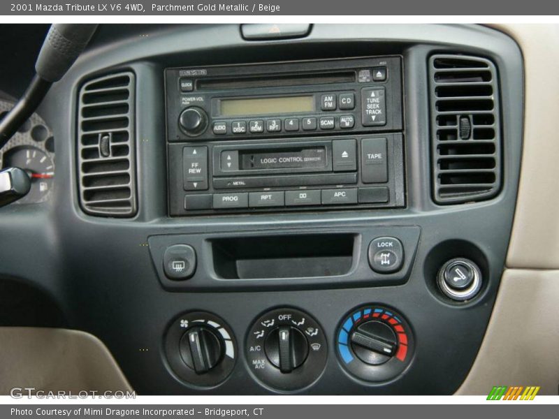 Parchment Gold Metallic / Beige 2001 Mazda Tribute LX V6 4WD