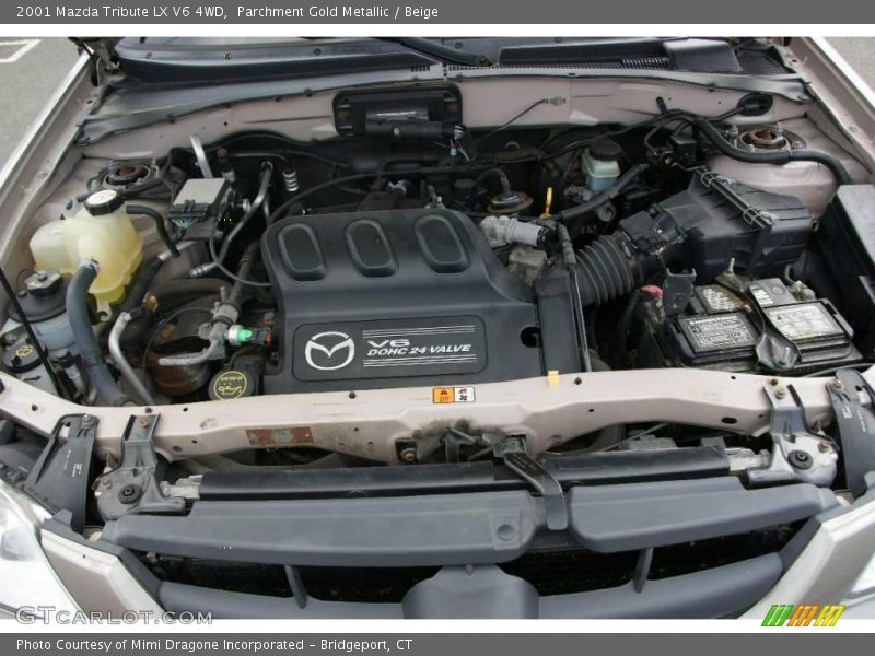 Parchment Gold Metallic / Beige 2001 Mazda Tribute LX V6 4WD