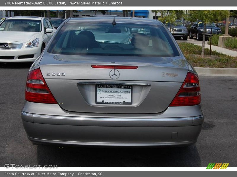 Pewter Silver Metallic / Charcoal 2004 Mercedes-Benz E 500 Sedan
