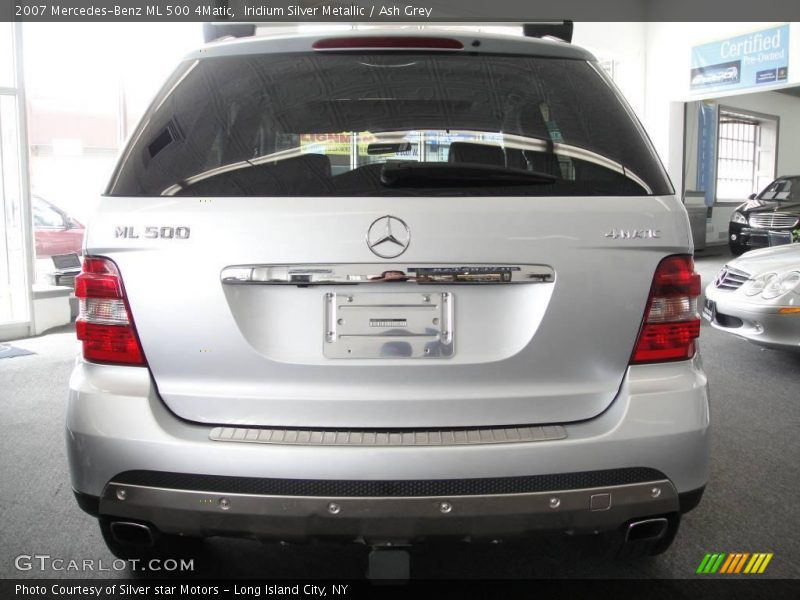Iridium Silver Metallic / Ash Grey 2007 Mercedes-Benz ML 500 4Matic