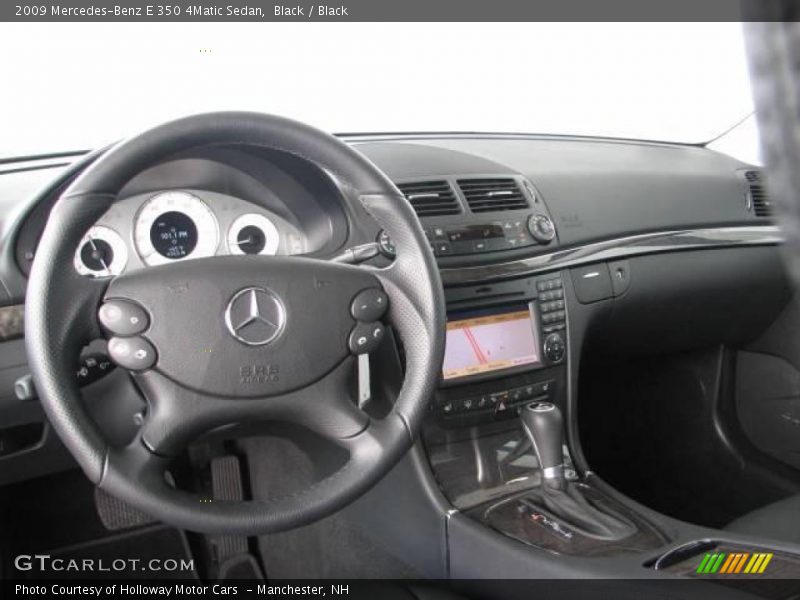 Black / Black 2009 Mercedes-Benz E 350 4Matic Sedan